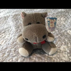 Vintage Kuddle Me Toys Stuffed Hippo